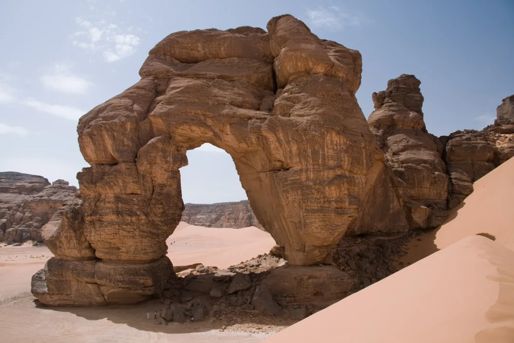 The natural arch in Tadrart Acacus, Libya