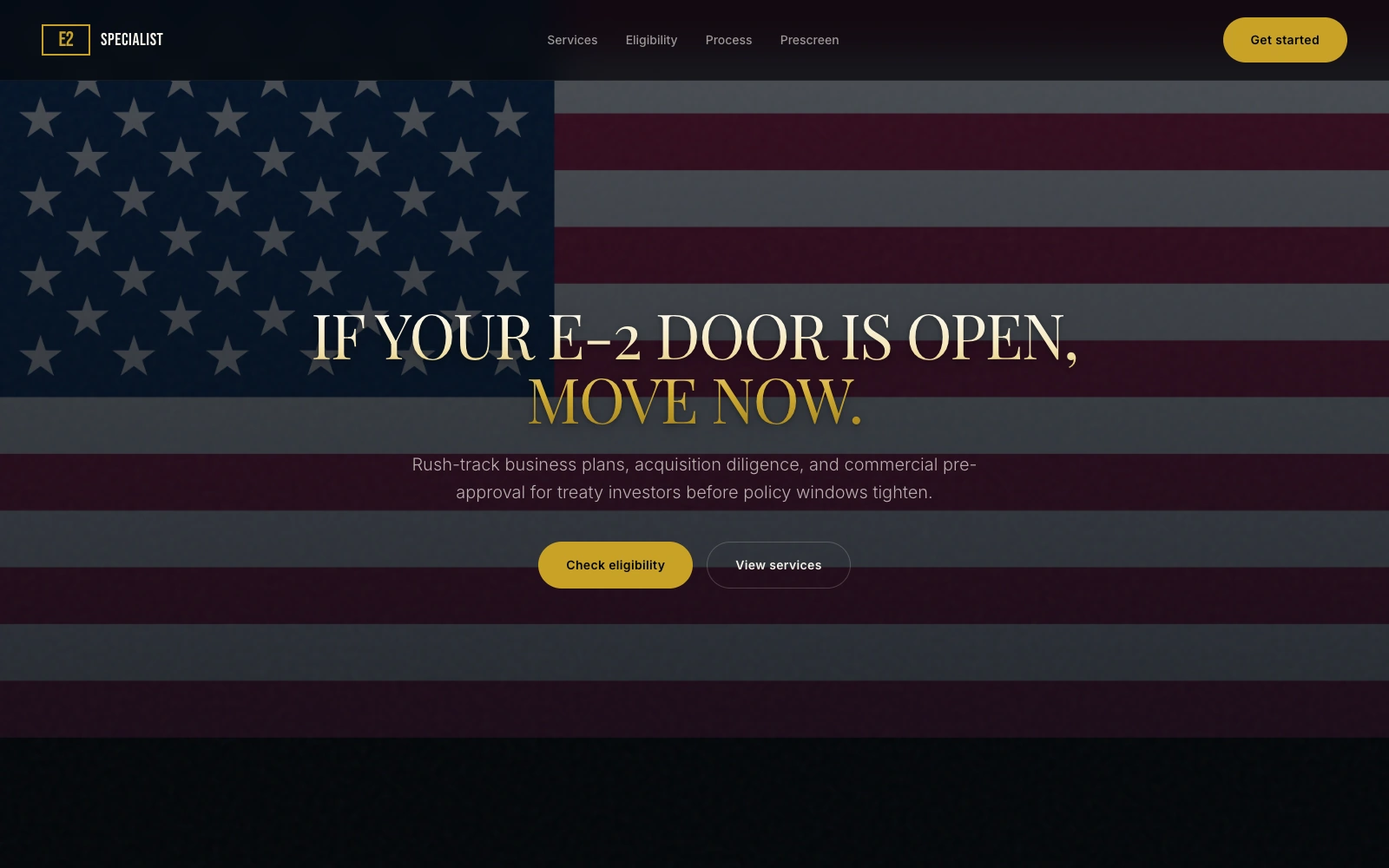 Actual E2 Specialist commercial service website